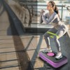 VisioGear Vibration Plate Fitness Platform, Shaking Workout Board, Weight Loss Equipment for Men and Women, Purple & Black, 20.5"*14.2"*4.5" - 2 of 4