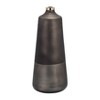 Modern Sleek Metal Accent Vase, Cylinder Design - Durable Glass & Aluminum - Minimalist Flower Holder for Home, Office, Bedroom, and Living Room - 2 of 4