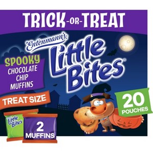 Entenmann's Little Bites Trick-or-Treat Spooky Chocolate Chip Halloween Mini Muffins - 16.23oz/20ct - 1 of 4