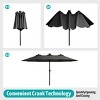 SEVOBAL Patio Umbrellas Outdoor Market Extra Large, Crank Handle for Deck, Lawn, Backyard, Sun Shade - 4 of 4