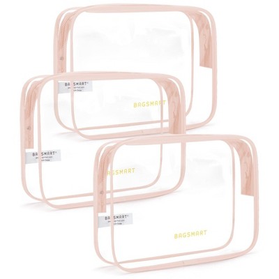 Clear Toiletry Bag, 3 Pack TSA Approved Travel Toiletry bag Carry on Travel Accessories Bag  Water R Makeup Cosmetic Bag