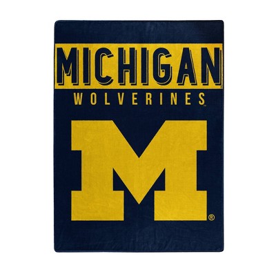Ncaa Signature Michigan Wolverines 50 X 60 Raschel Throw Blanket : Target