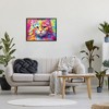 Stupell Industries Vivid Cat Painting Black Framed Giclee Art - 2 of 4