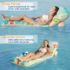 Jasonwell Inflatable Pool Float for Adults — Adjustable Backrest Lounger Raft with Cup Holders, Mesh Seat for Pool, Lake & Beach - Beige - 4 of 4