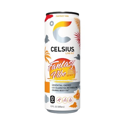 CELSIUS Essential Energy Drink 12 Fl Oz, Sparkling Fantasy Vibe Single Can