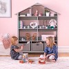 Martha Stewart Kids' Deluxe Dollhouse Bookshelf: Children's Wooden Bookcase and Miniature Toy Organizer with Bins - 2 of 4