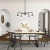 Rennnsan Aivorna 33"W 5-Light Bubble Glass Modern Dimmable Chandelier in Black - 2 of 4