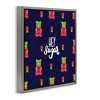 Stupell Industries Hey Sugar Candy Bear Floating Frame Canvas Art, Gray, 25" x 25" - 2 of 4