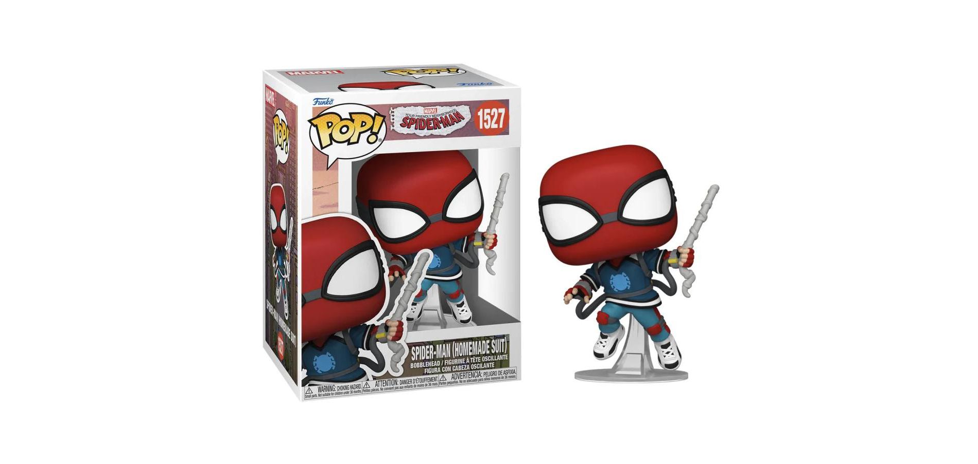 Funko Pop! Marvel: Friendly Neighborhood Spider-Man - Spider-Man (Homemade Suit) Vinyl Figure #1527 #75871
