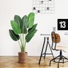 Whizmax Artificial Tree Bird of Paradise Artificial Plant 4 Feet Faux Plant with 8 Trunks Artificial Banana Leaf Fake Plants in Pot for Home Decor - 4 of 4