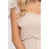 August Sky Women's Smocked Bodice Midi Dress - 4 of 4