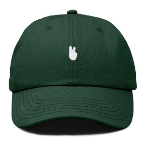 Dalix Lil Peace Sign Embroidered Cotton Cap Outdoor Dad Hat Womens - 1 of 4