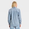 Women's Denim Button-Down Rhinestone Shirt - Universal Thread™ Light Wash - 2 of 4