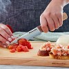 KitchenAid Premium 5.5" Damascus Serrated Utility Knife: Forged Stainless Steel Blade, Riveted Wood Handle, Hand Wash - 4 of 4