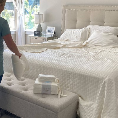 Ivory Organic Bamboo Deep Pocket King Sheet Set