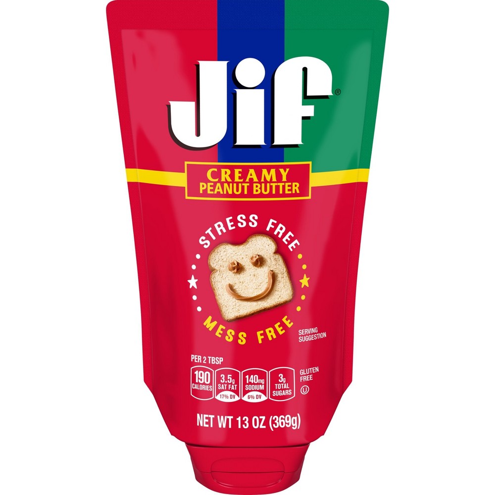 UPC 051500245453 product image for Jif Squeeze Creamy Peanut Butter - 13oz | upcitemdb.com
