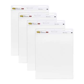 Easel Pad 23x32 - 3 Pack (75 Sheets) - Flip Chart Paper, 25 Sheets/Pack,  Plain White, Poster Flipchart 100 gsm - Large Drawing Pad for Teachers