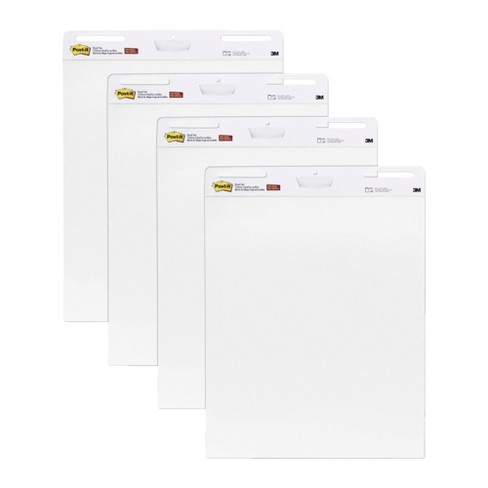 Post-it Super Sticky Easel Pad, 25 x 30, 30 Shts/Pad, White, 6