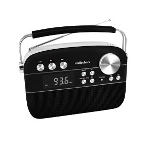 RadioShack Vintage Retro AM/FM Bluetooth Radio 2x8W with USB, TF, AUX and Rechargeable Battery - 1 of 4