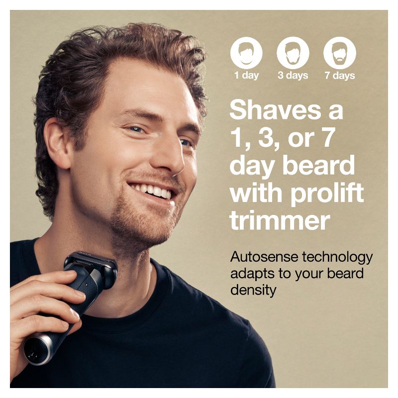 Braun Series 9-9477cc Pro Men&#39;s Rechargeable Wet &#38; Dry Electric Foil Shaver with ProLift Trimmer, PowerCase, &#38; SmartCare Center, 5 of 14