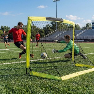2 In 1 Football Goal Posts For Kids Foldable Football Net Pop Up Goal Target Ne
