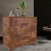 Lateral File Cabinet With 2 Filling Drawers, Functional Accent Chest, Large Deep Drawer Document Storage For Home Office - 2 of 4