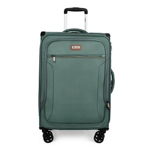 New York XPress XJ-1907-20in-Expandable 20% Luggage-Suitcases with Wheels Hardshell-Softside Luggage-w/TSA LOCK w/Spinner Wheel. - 1 of 4