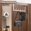 LunaLulinlk Over The Door Hooks Door Hanger Hooks for Hanging, Over The Door Towel Racks for Bathroom with 14 Coat Hook White - 3 of 4