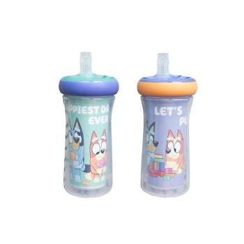 The First Years 9oz Bluey Insulated Straw Cup - 2pk