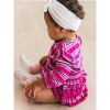 RuffleButts Baby Toddler Girls Long Sleeve Flutter Bubble Romper - 4 of 4