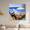 Art Remedy Relaxing Sunny Beach View Chic Coastal Wall Art Framed - 2 of 4