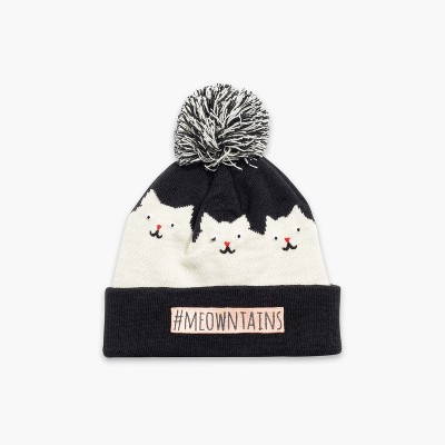 Turtle Fur Girls #meowntains Pom Beanie