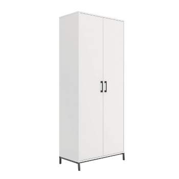 Storage Cabinet With 3 Shelves Silver - Sauder : Target
