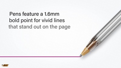  BIC Cristal Xtra Bold Ballpoint Pen, Bold Point (1.6