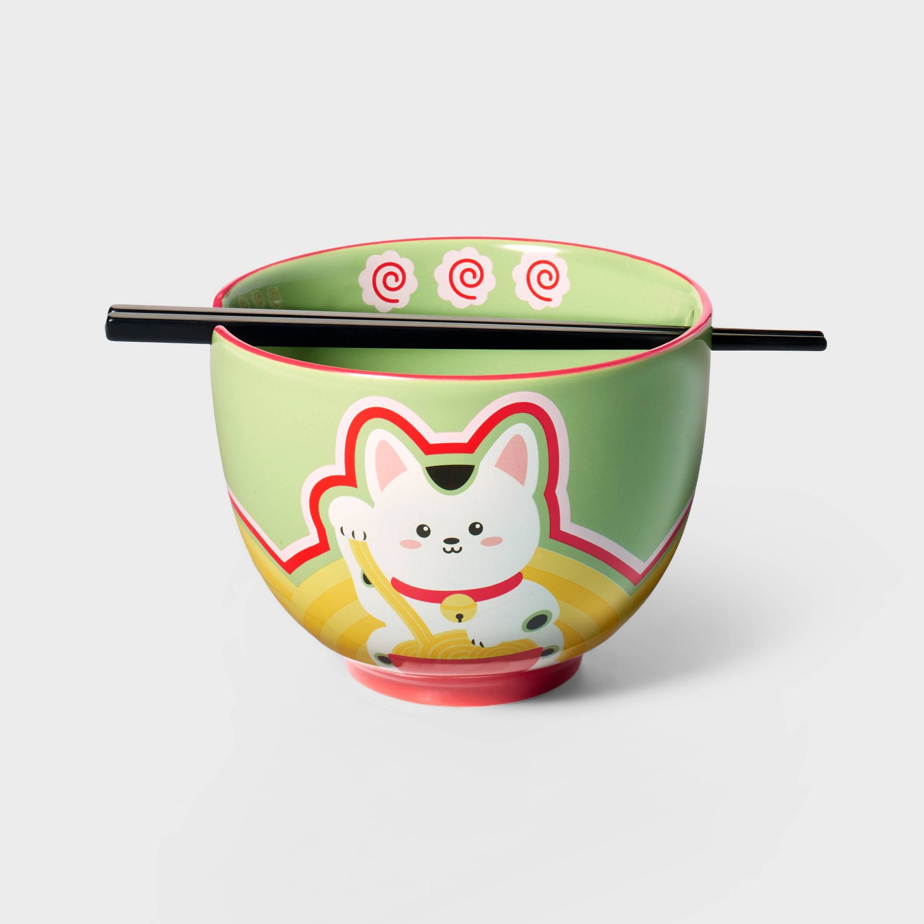 15oz Ceramic Ramen Bowl Cat