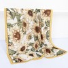 Anna-Kaci Sunflower Print Velvet Feel Autumn Winter Scarf with Warm Soft Texture - 71IN×27N - 4 of 4
