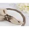 Saro Lifestyle Beachside Beauty Scallop Coral Napkin Ring (Set of 4) - 4 of 4