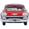 1958 Chevrolet Impala Sports Coupe Rio Red 1/87 (HO) Scale Diecast Model Car by Oxford Diecast - 4 of 4