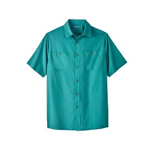 KingSize Short-Sleeve Pocket Sport Shirt - 1 of 4