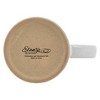 Elanze Designs High Gloss Raw Clay Bottom 15 ounce Ceramic Stoneware Coffee Mugs Set of 4, White - 4 of 4