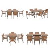 7-Piece Outdoor Dining Set, Expandable Dining Table with that Extends from 62.9 to 82.6 Inches, Dining Chairs with Iron Frame–Cuddlewood - 4 of 4