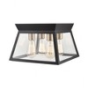 Artcraft Lighting Lucian 4 - Light Flush Mount in  Black/Brushed Brass - 3 of 4