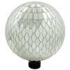 Very Cool Stuff Mosaic Glass Gazing Globe with Hanging Chain, Silver Mirror Tile, 10in - 2 of 2