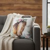 Rosewood Ranch 18" Pillow – Horse by Manual Woodworkers and Weavers - 3 of 3