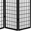 6 ft. Tall Canvas Window Pane Room Divider - Black (3 Panels) - image 3 of 3