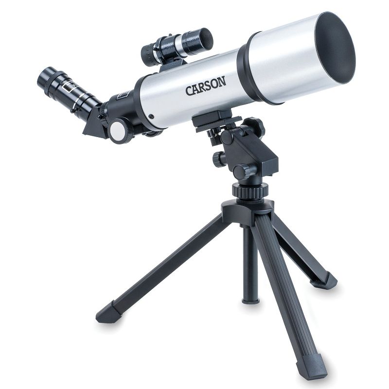 CARSON® SkyChaser™ 70 mm Refractor Beginner Telescope with Tabletop Tripod, 1 of 8