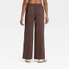 Women's Airy Sleek Ribbed Wide Leg Sweatpants - All In Motion™ - 2 of 4