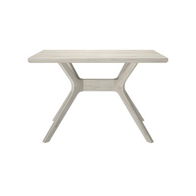 Verso 48'' White Sand Solid Wood Rectangular Dining Table