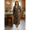 ADR Soft Plush Fleece Women's Robe with Hood, Warm Lightweight Hooded Womens Bathrobe - 3 of 3