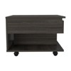 SEVOBAL Coffee Tables Bedside Table Luanda Lift Top Coffee Table with Casters Open Shelf for Living Room, Brown, 21.6"*19.6"*15.3" - 4 of 4